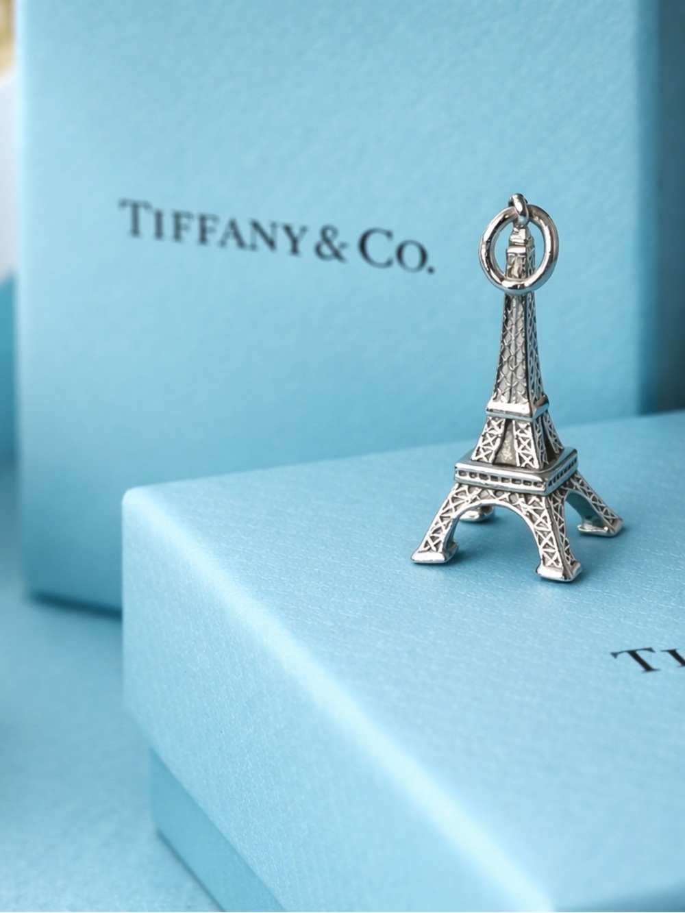 Tiffany & Co. Retired Vintage 925 Sterling Silver 3D Eiffel Tower Charm